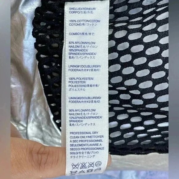 Rebecca Minkoff moto jacket with a striking foil finish small - Picture 12 of 16